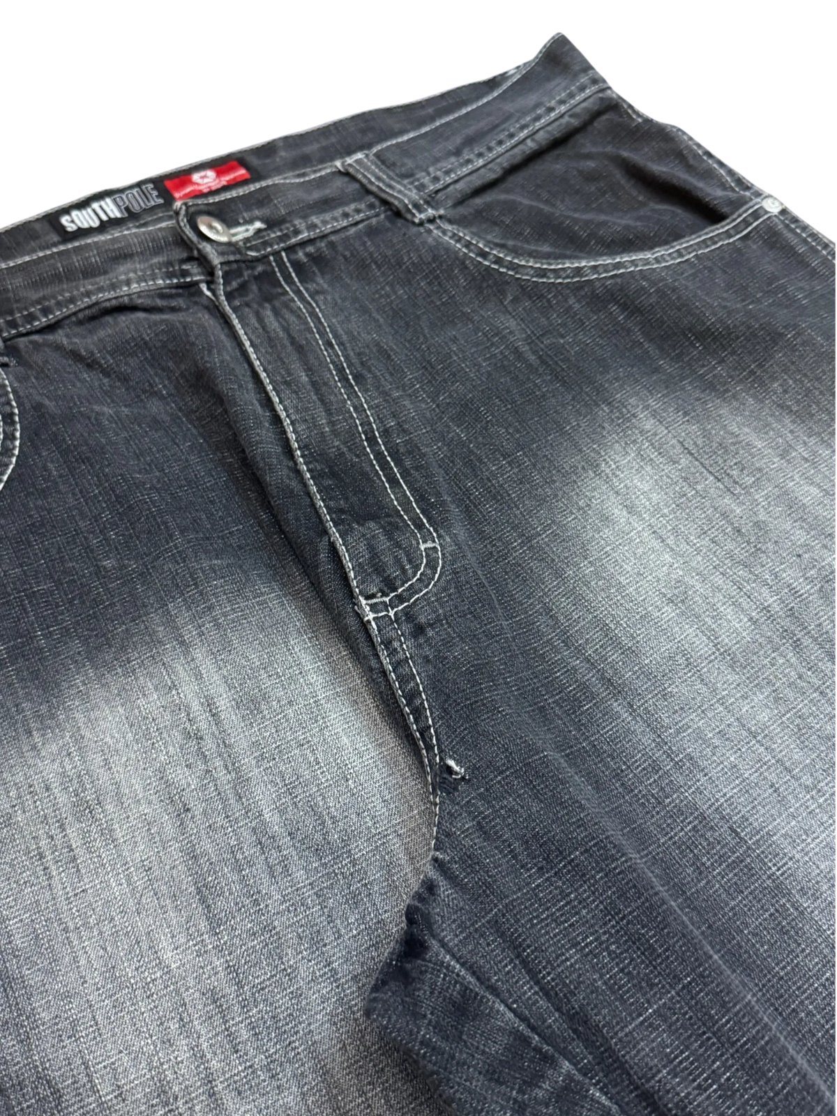 [V1041] Vintage y2k Southpole schwarze baggy jeans (Red Tab)