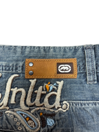 [V0845] Vintage y2k Ecko blaue baggy jeans (Paisley)