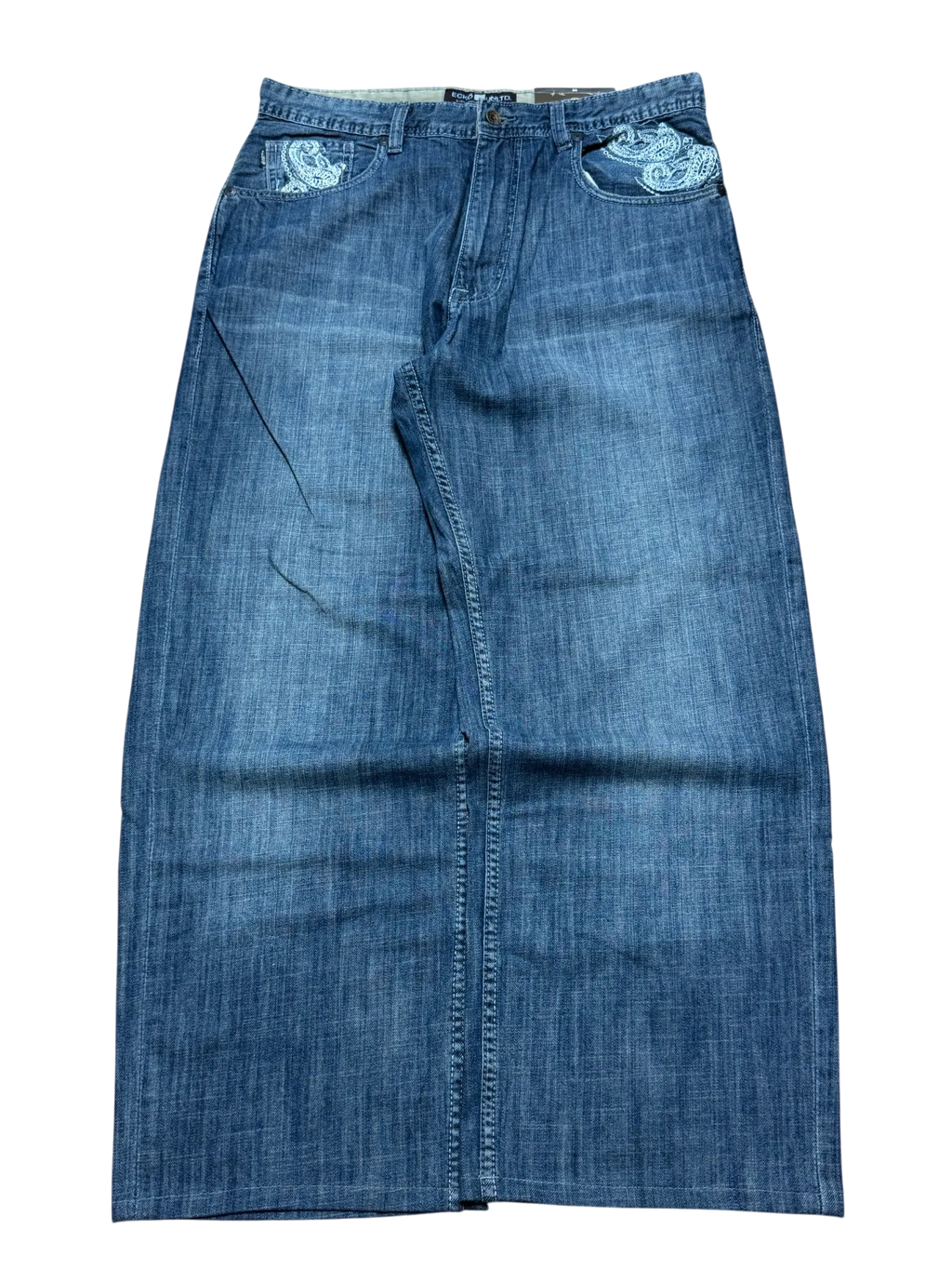 [V0845] Vintage y2k Ecko blaue baggy jeans (Paisley)