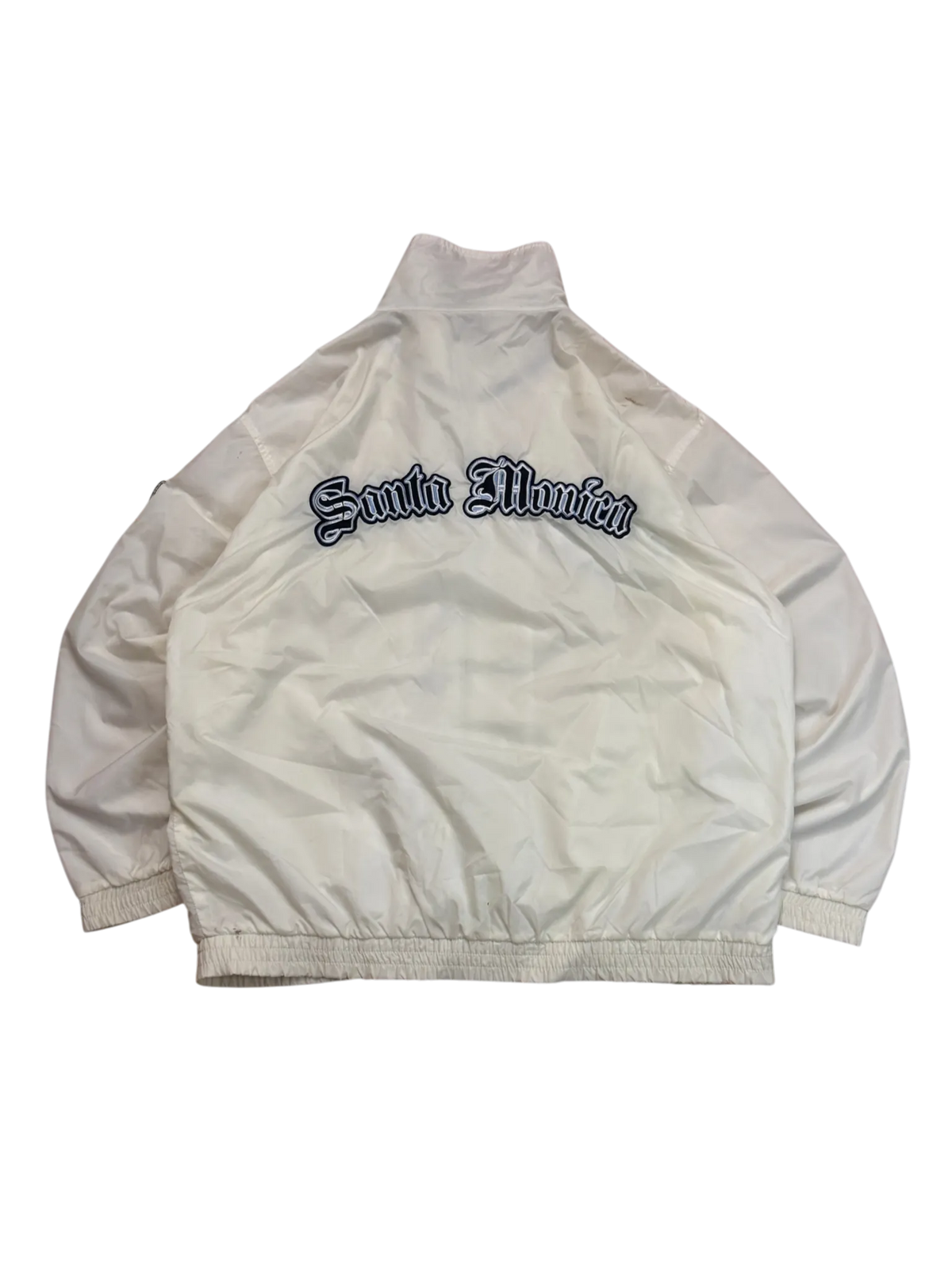 [V0836de] Vintage y2k Karl Kani weiße Trainingsjacke (Street Lyrics – Original Citywear)