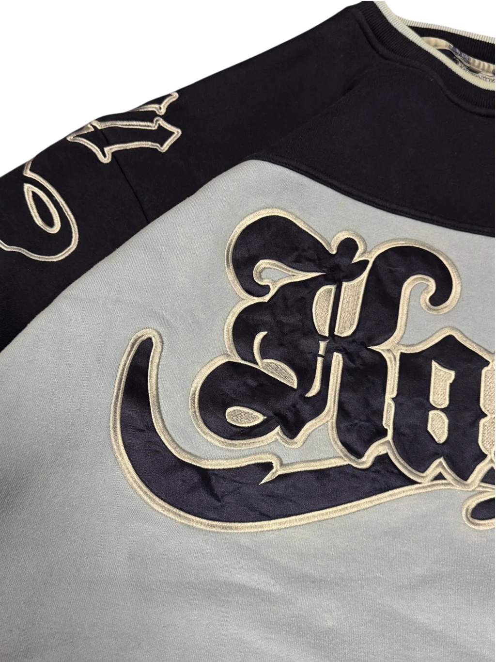 [V0821de] Vintage y2k Karl Kani blau marineblaues Sweatshirt (Street Lyrics – Original Citywear)
