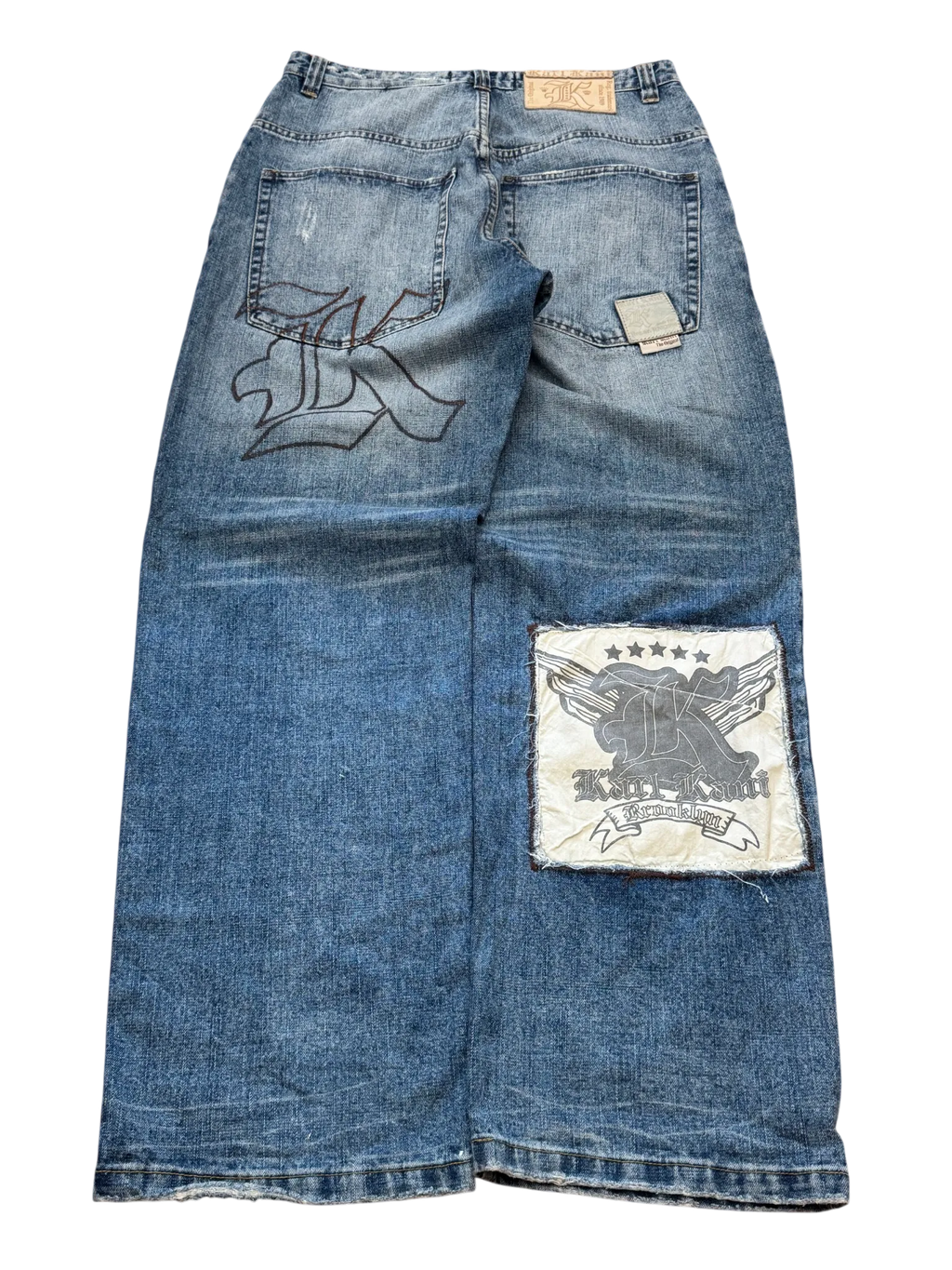 [V0892] Vintage y2k Karl Kani blaue baggy jeans