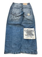 [V0892] Vintage y2k Karl Kani blaue baggy jeans