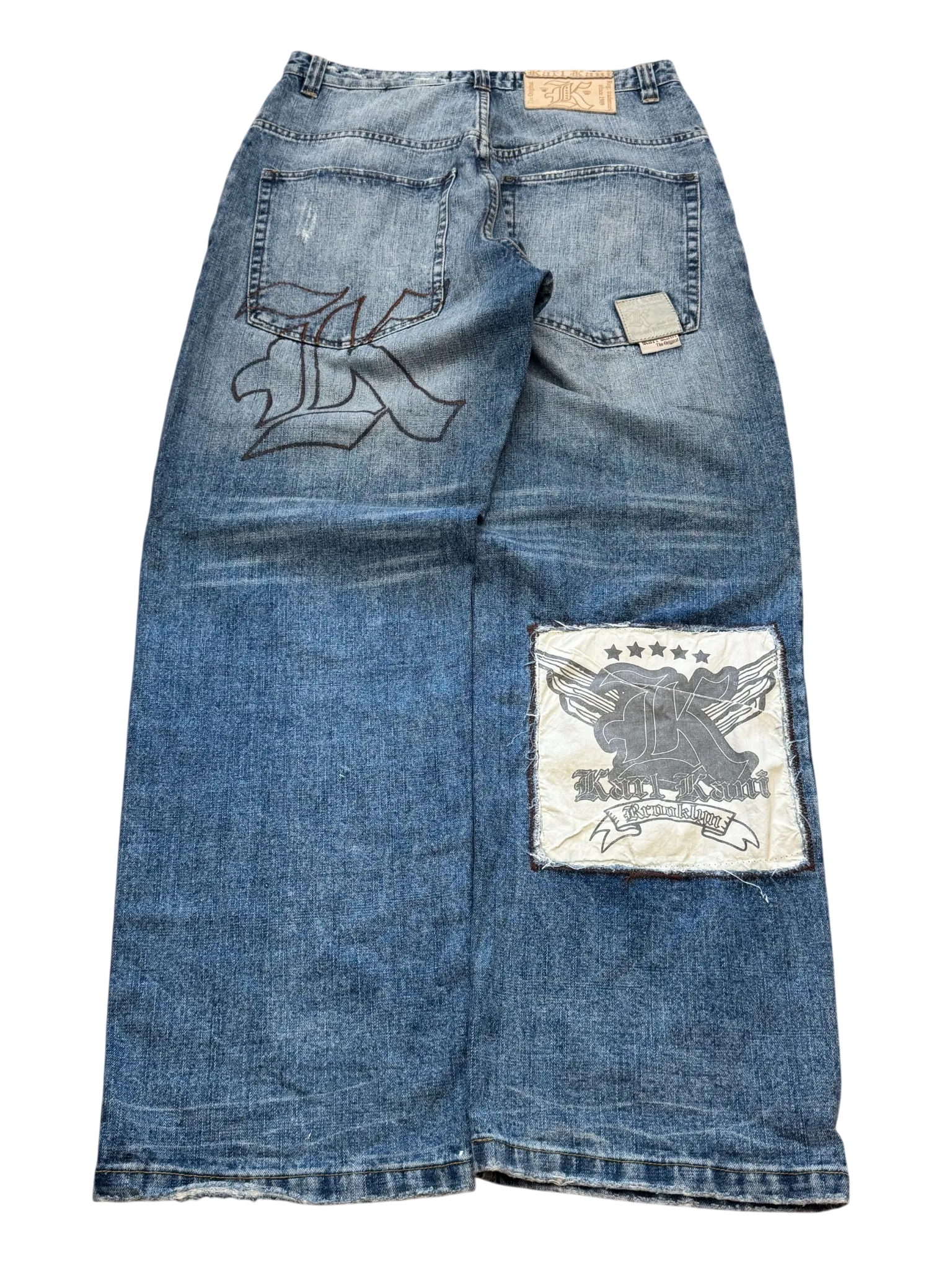 [V0892] Vintage y2k Karl Kani blaue baggy jeans