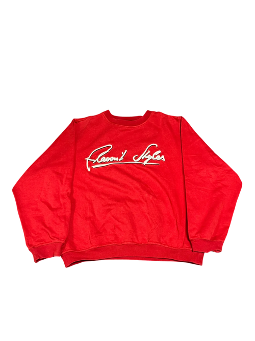 [V0762de] Vintage y2k FlavorItStyles rot weißes Sweatshirt