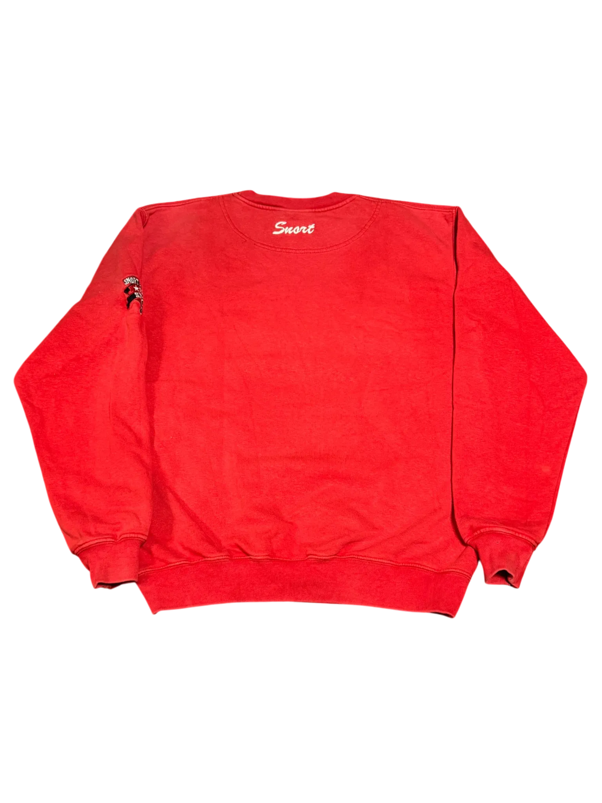 [V0761de] Vintage y2k Snort rot schwarzes Sweatshirt