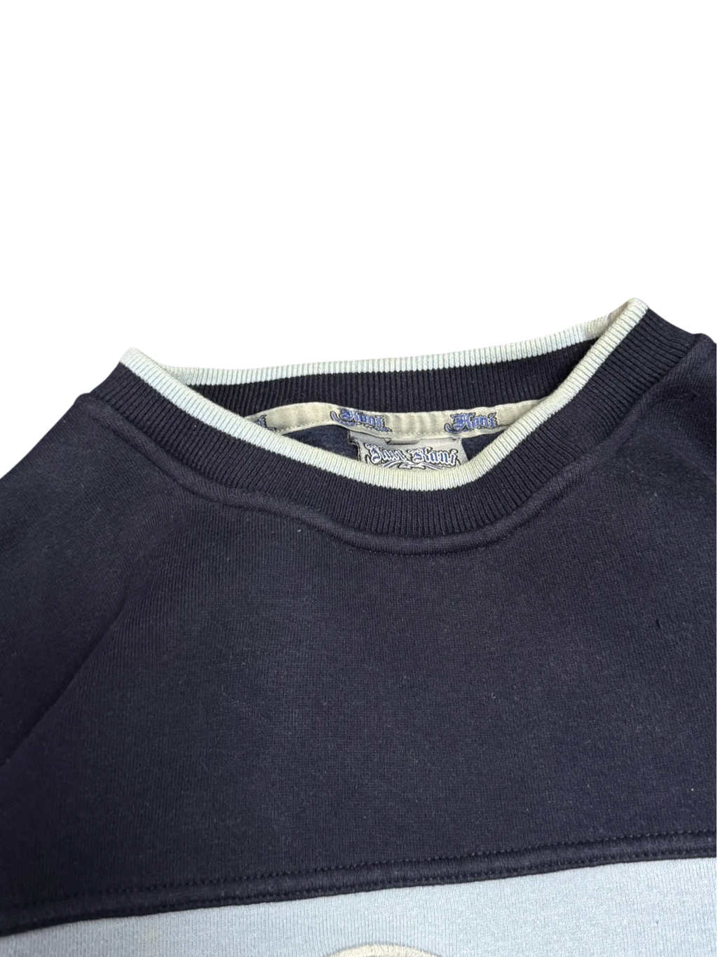 [V0821de] Vintage y2k Karl Kani blau marineblaues Sweatshirt (Street Lyrics – Original Citywear)