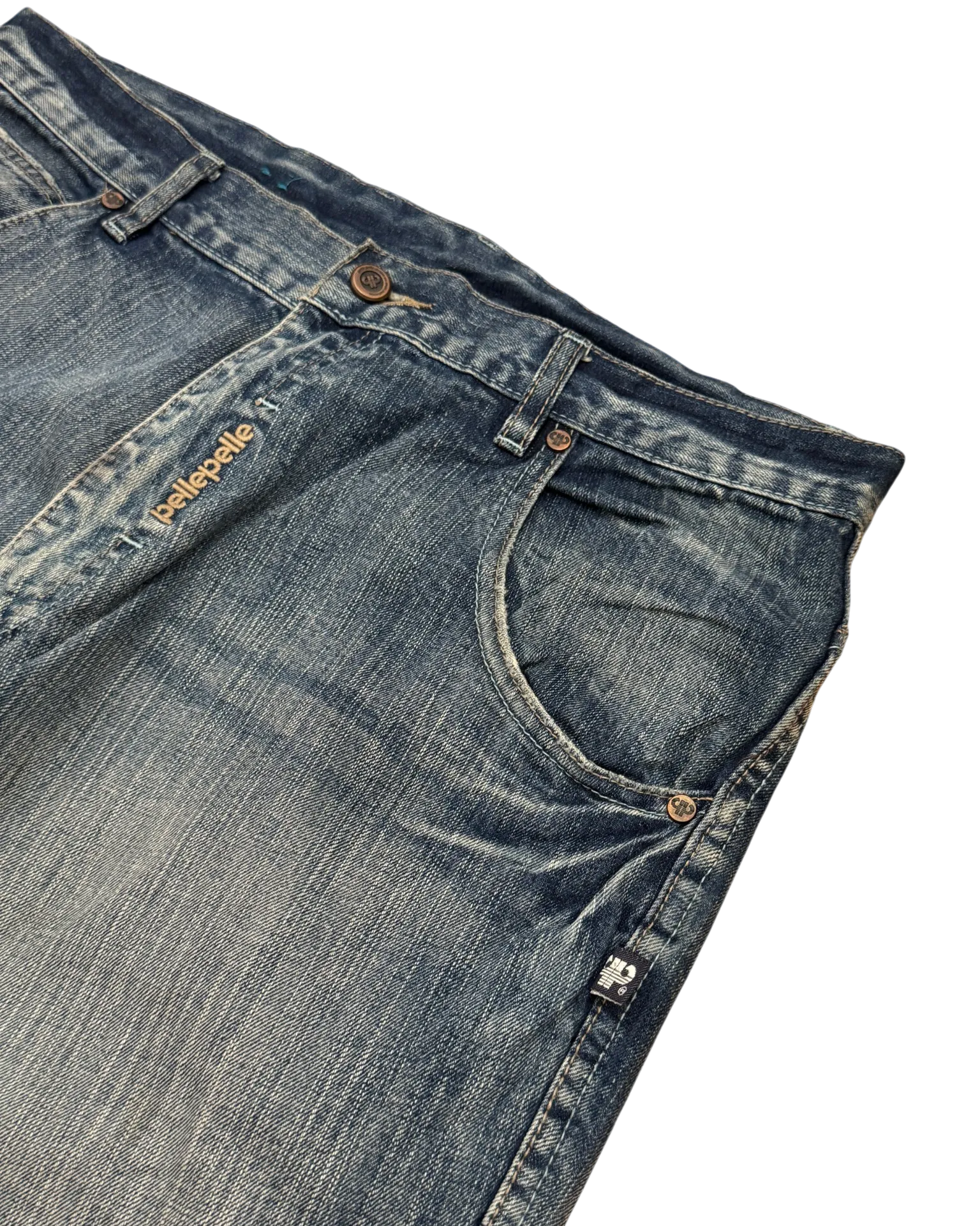 [V0929] Vintage y2k / 2000s Pelle Pelle blaue baggy jeans