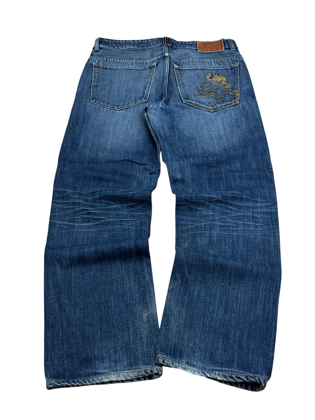 [V1005] Vintage y2k Luke marineblaue baggy jeans
