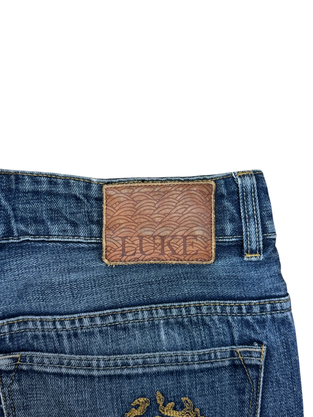 [V1005] Vintage y2k Luke marineblaue baggy jeans
