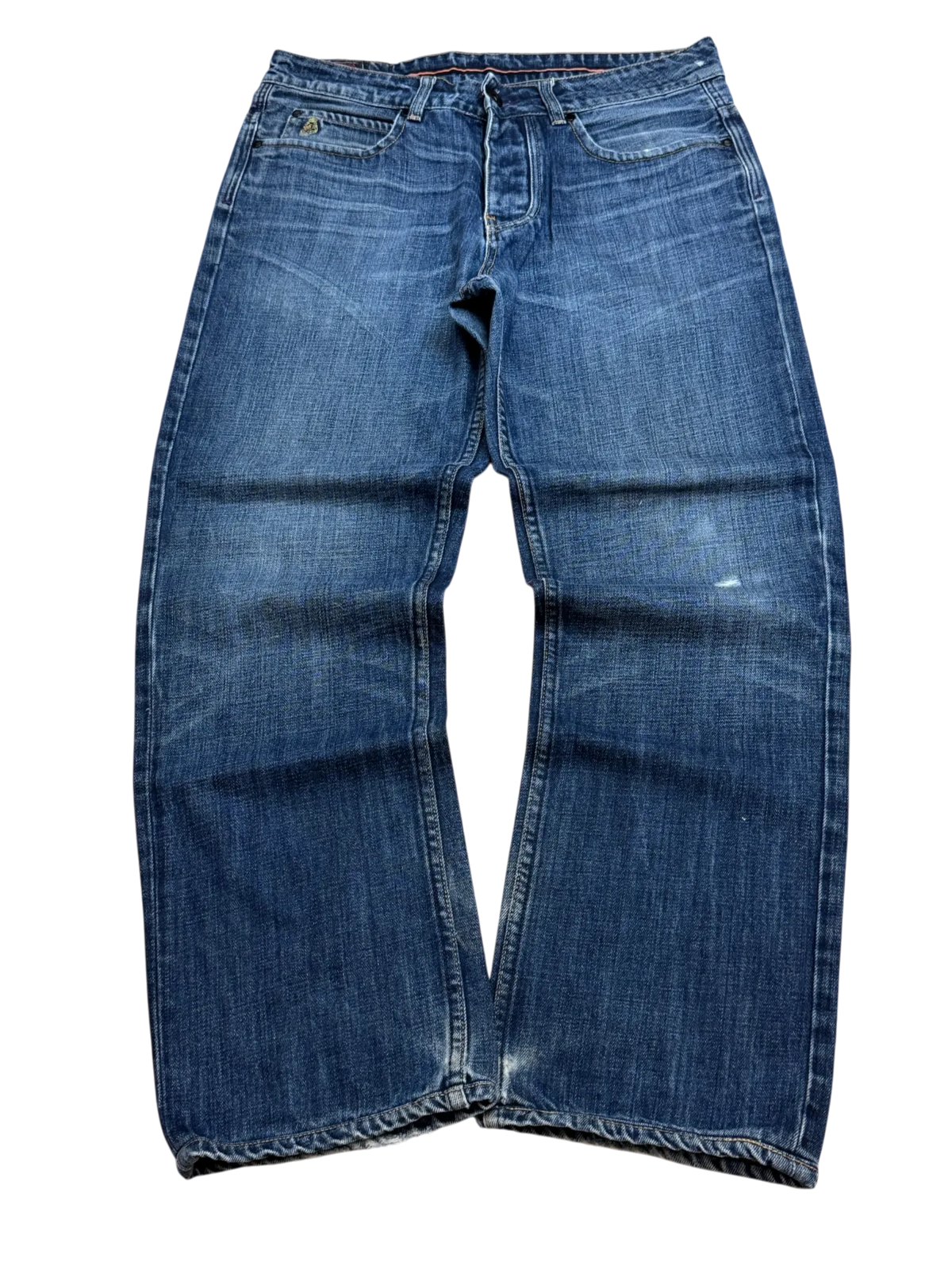 [V1005] Vintage y2k Luke marineblaue baggy jeans