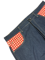 [V0855de] Vintage y2k Townz blaue baggy jeans