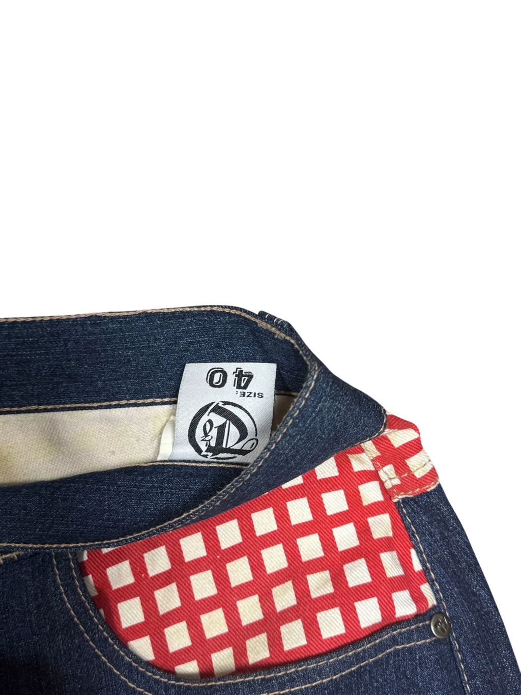 [V0855de] Vintage y2k Townz blaue baggy jeans
