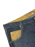 [V0856de] Vintage y2k Majah Flavah blaue baggy jeans