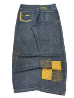 [V0856de] Vintage y2k Majah Flavah blaue baggy jeans