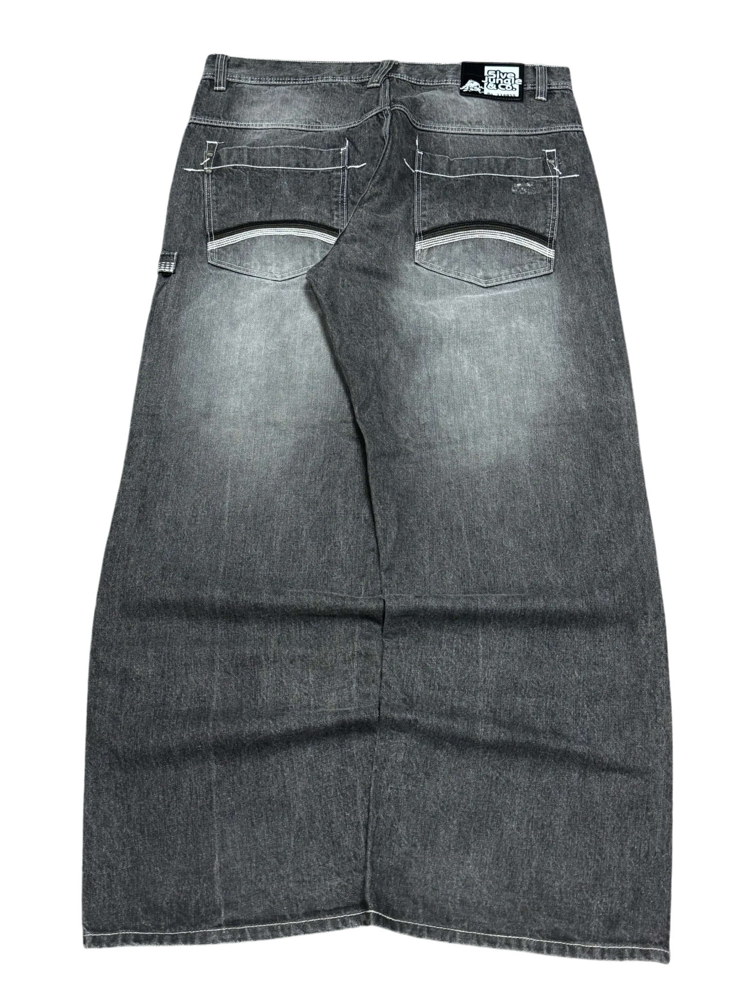 [V0882de] Vintage y2k 5ive Jungle (Five Jungle) schwarze baggy jeans