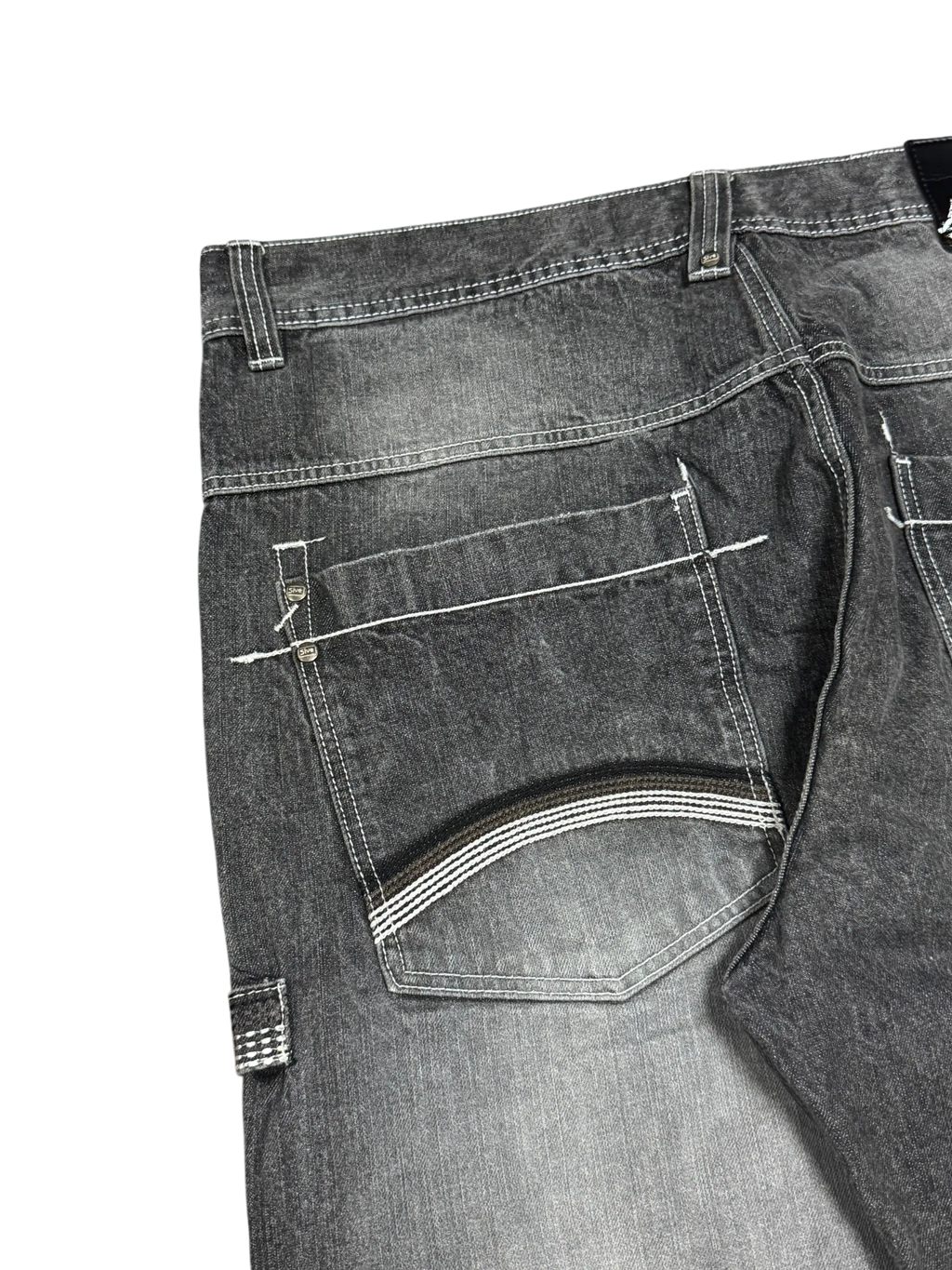 [V0882de] Vintage y2k 5ive Jungle (Five Jungle) schwarze baggy jeans