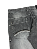 [V0882de] Vintage y2k 5ive Jungle (Five Jungle) schwarze baggy jeans