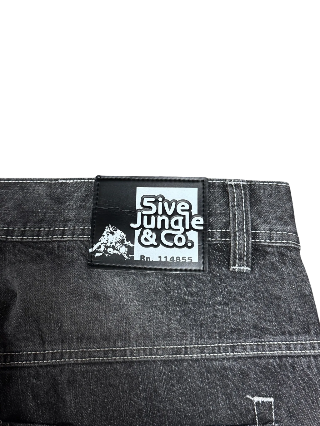 [V0882de] Vintage y2k 5ive Jungle (Five Jungle) schwarze baggy jeans