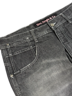 [V0882de] Vintage y2k 5ive Jungle (Five Jungle) schwarze baggy jeans
