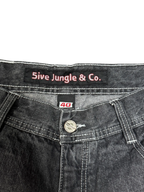 [V0882de] Vintage y2k 5ive Jungle (Five Jungle) schwarze baggy jeans