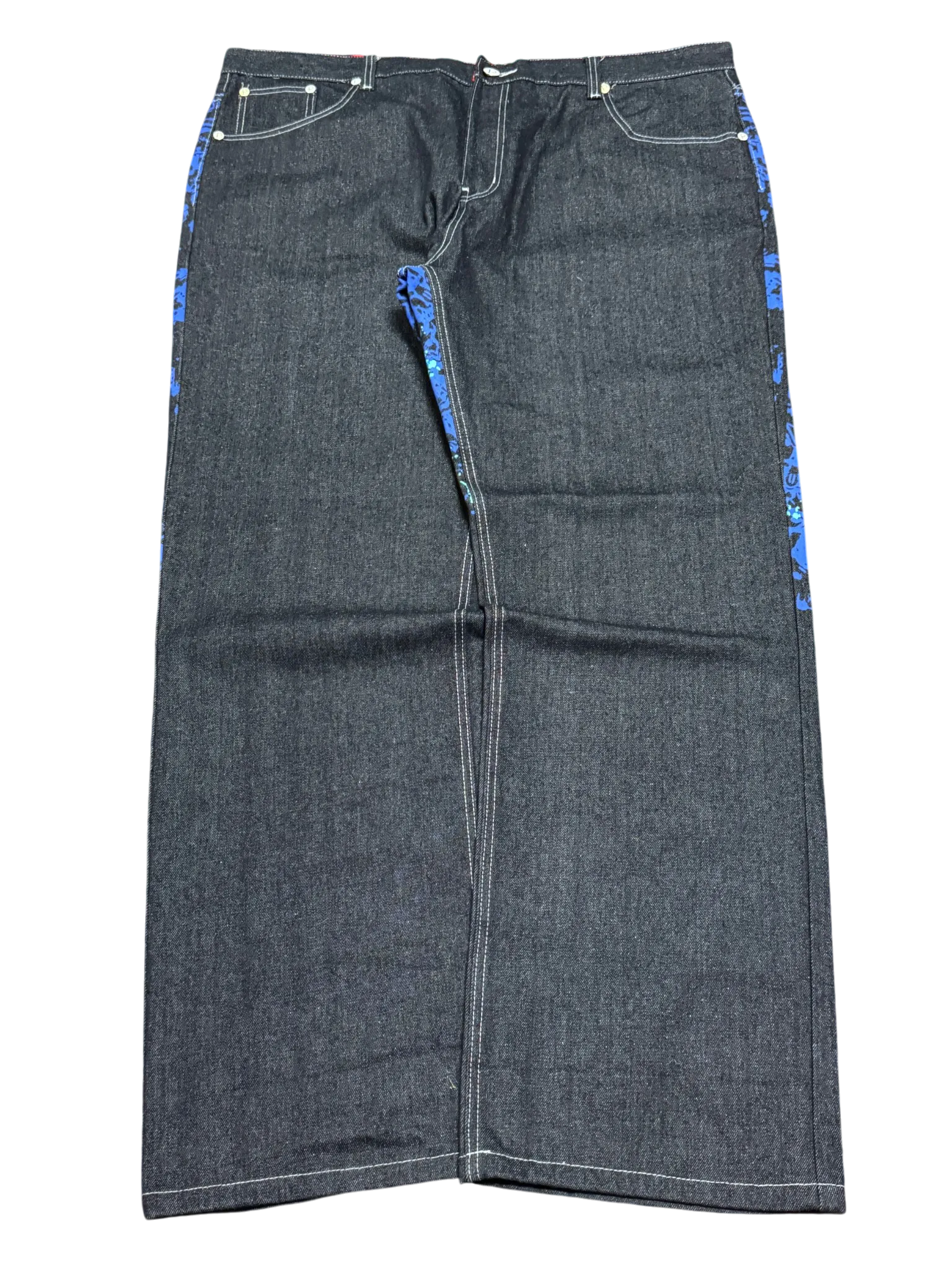 [V0823] Vintage y2k Pizoff schwarze baggy jeans (Money Talks)
