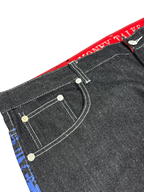 [V0823] Vintage y2k Pizoff schwarze baggy jeans (Money Talks)