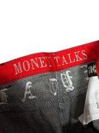 [V0823] Vintage y2k Pizoff schwarze baggy jeans (Money Talks)