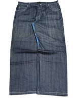 [V0857de] Vintage y2k Raw Blue blaue baggy jeans (Royal Estoc)