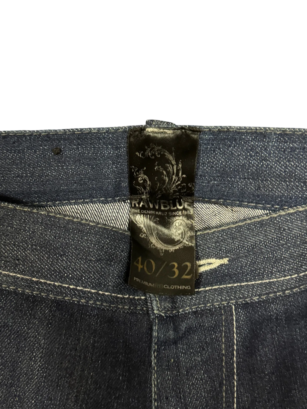 [V0857de] Vintage y2k Raw Blue blaue baggy jeans (Royal Estoc)