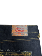 [V0864de] Vintage y2k Red Monkey Company marineblaue baggy jeans
