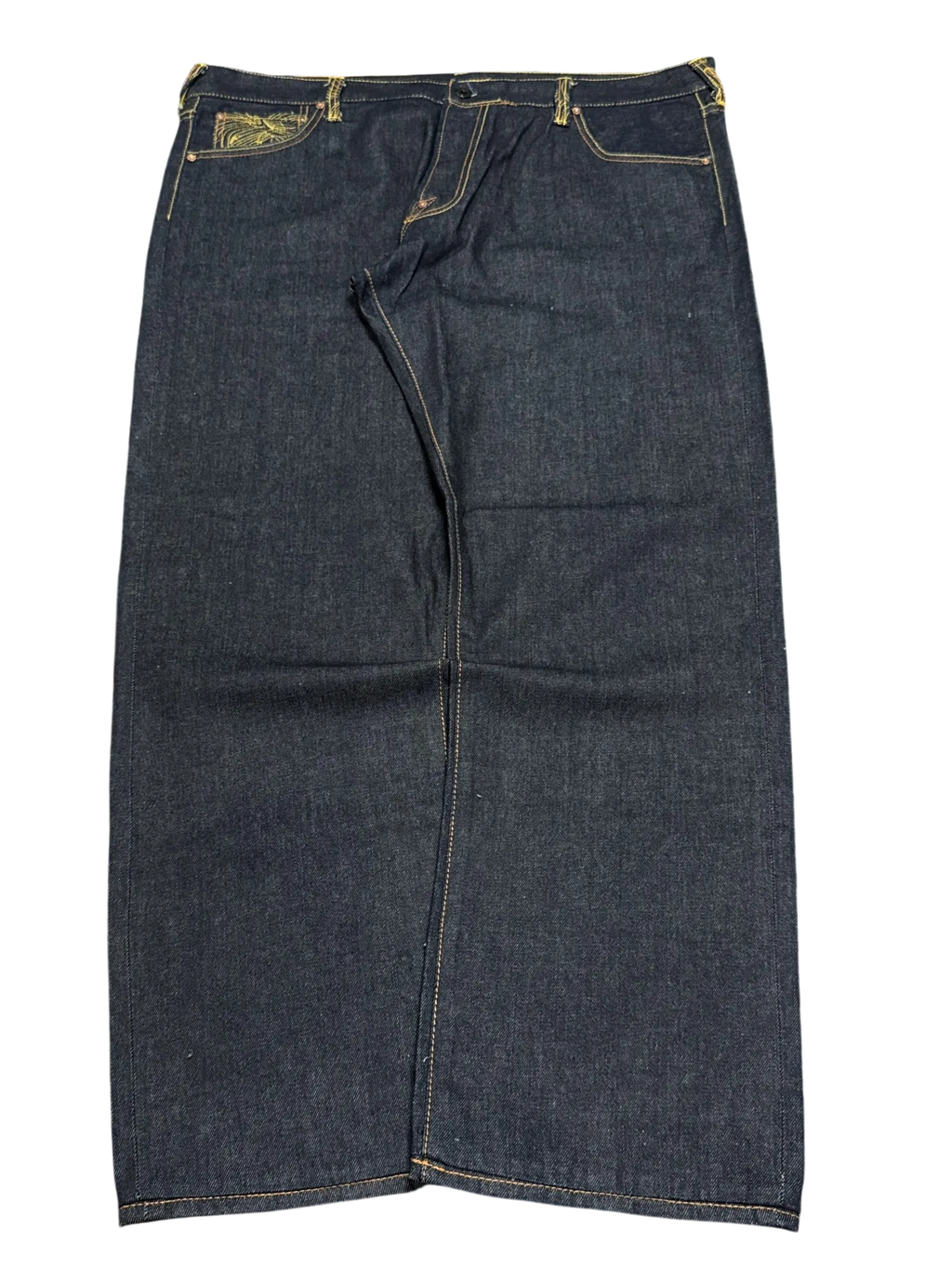 [V0864de] Vintage y2k Red Monkey Company marineblaue baggy jeans