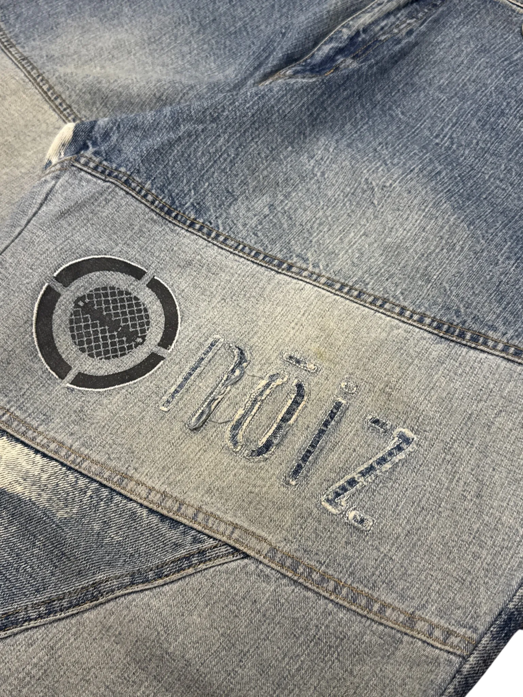[V0865de] Vintage y2k Noiz blaue baggy jeans