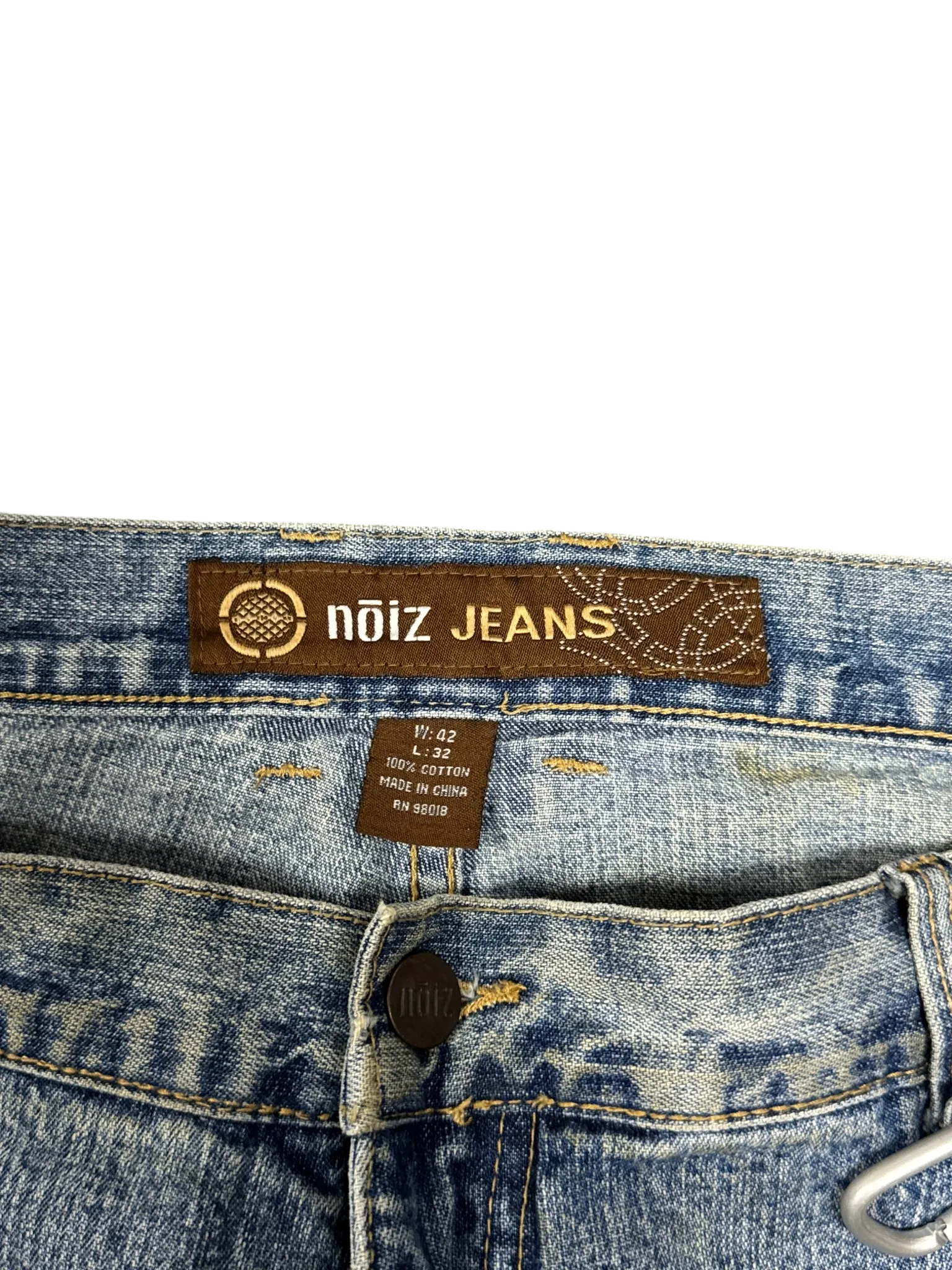 [V0865de] Vintage y2k Noiz blaue baggy jeans