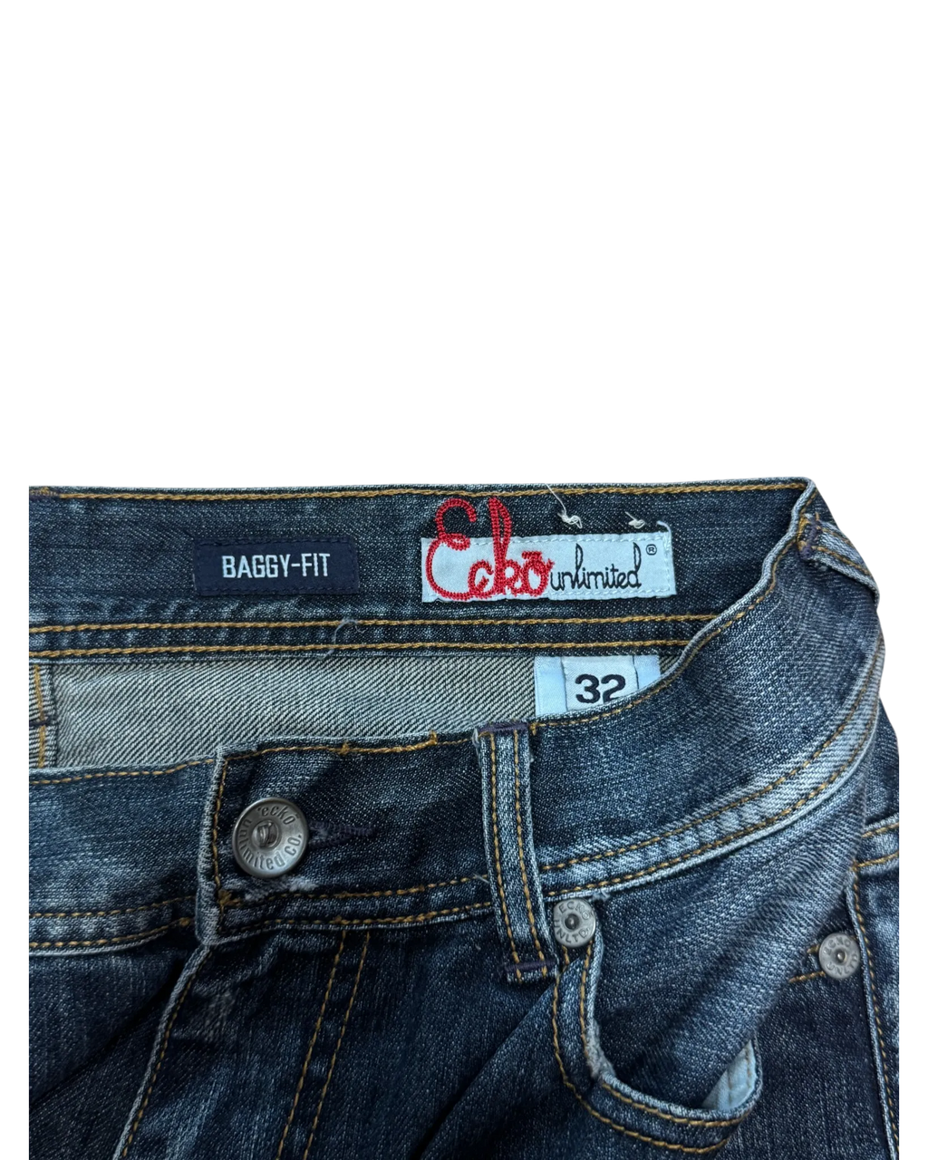 [V0670] Vintage y2k Ecko marineblaue baggy jeans