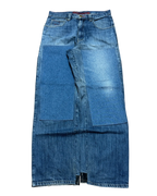 [V0533] Vintage y2k Fishbone blaue baggy jeans