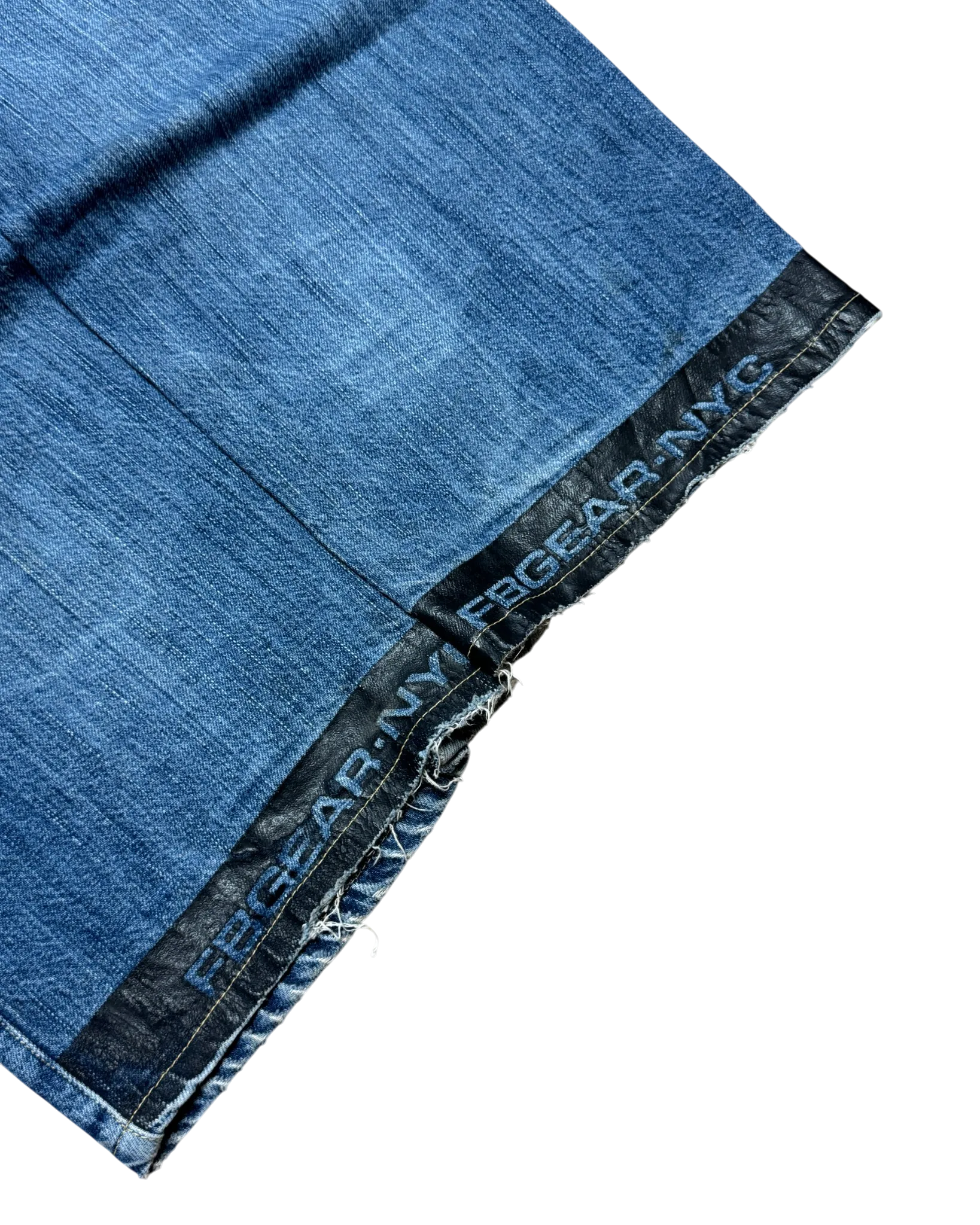 [V0533] Vintage y2k Fishbone blaue baggy jeans