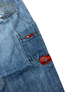 [V0533] Vintage y2k Fishbone blaue baggy jeans
