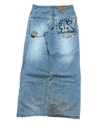 [V0848de] Vintage y2k Karl Kani blaue baggy jeans