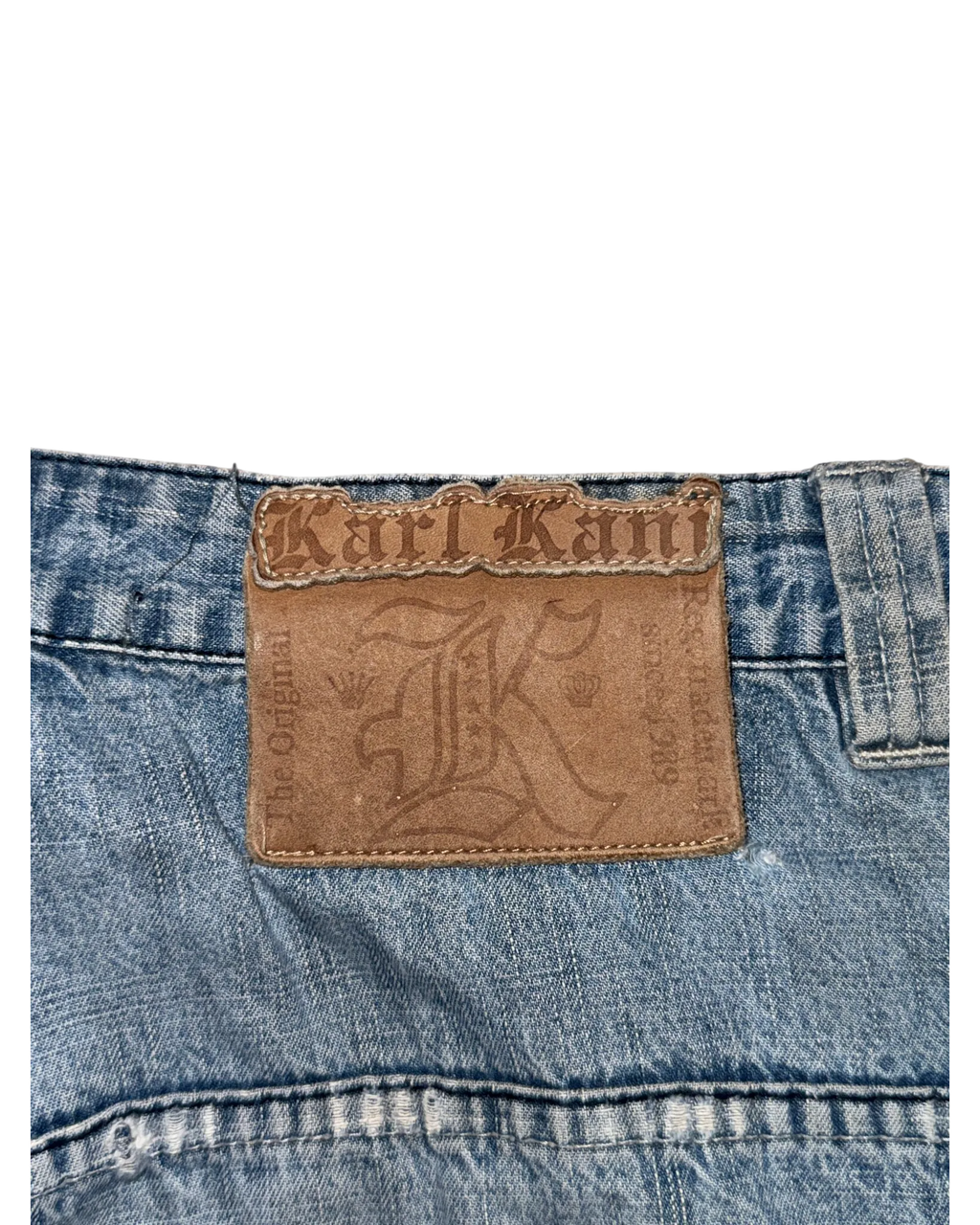 [V0848de] Vintage y2k Karl Kani blaue baggy jeans