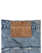[V0848de] Vintage y2k Karl Kani blaue baggy jeans