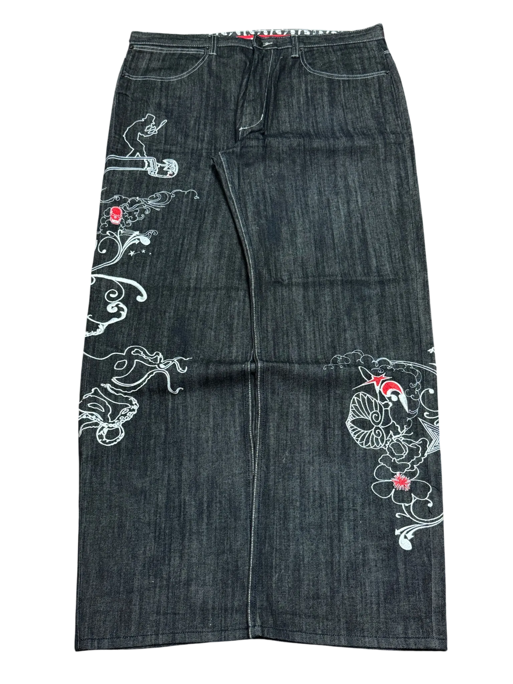 [V0859de] Vintage y2k Artful Dodger schwarze baggy jeans