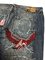 [V0860de] Vintage y2k Artful Dodger blaue baggy jeans