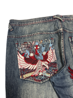 [V0860de] Vintage y2k Artful Dodger blaue baggy jeans