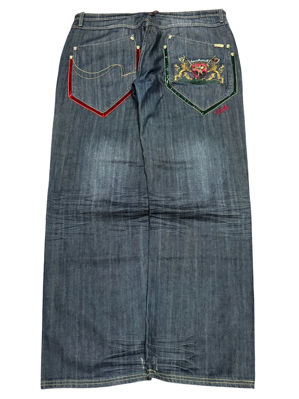 [V0866de] Vintage y2k 7th38 graue baggy jeans
