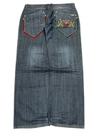 [V0866de] Vintage y2k 7th38 graue baggy jeans