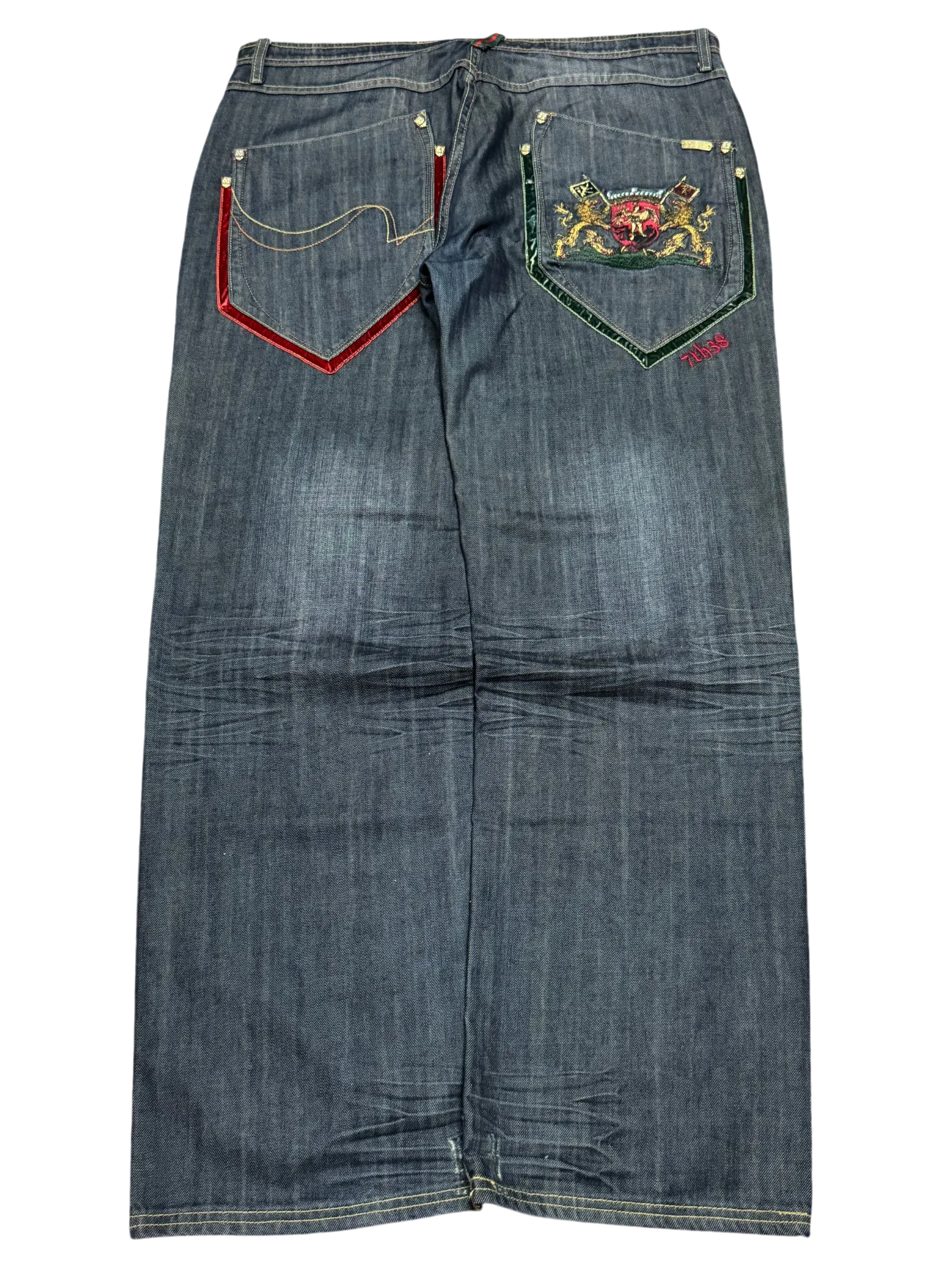 [V0866de] Vintage y2k 7th38 graue baggy jeans