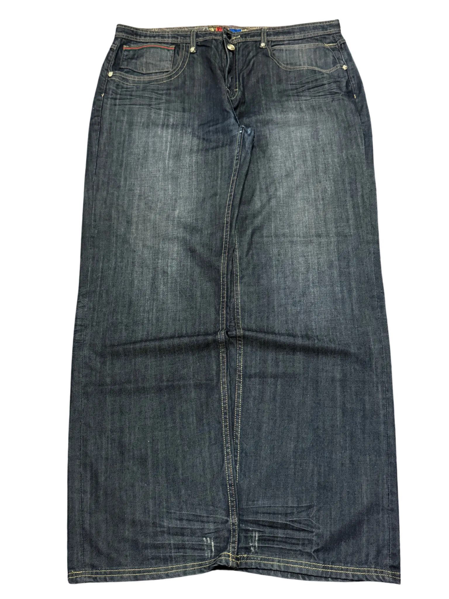 [V0866de] Vintage y2k 7th38 graue baggy jeans