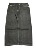 [V0862de] Vintage y2k Coogi schwarze baggy jeans