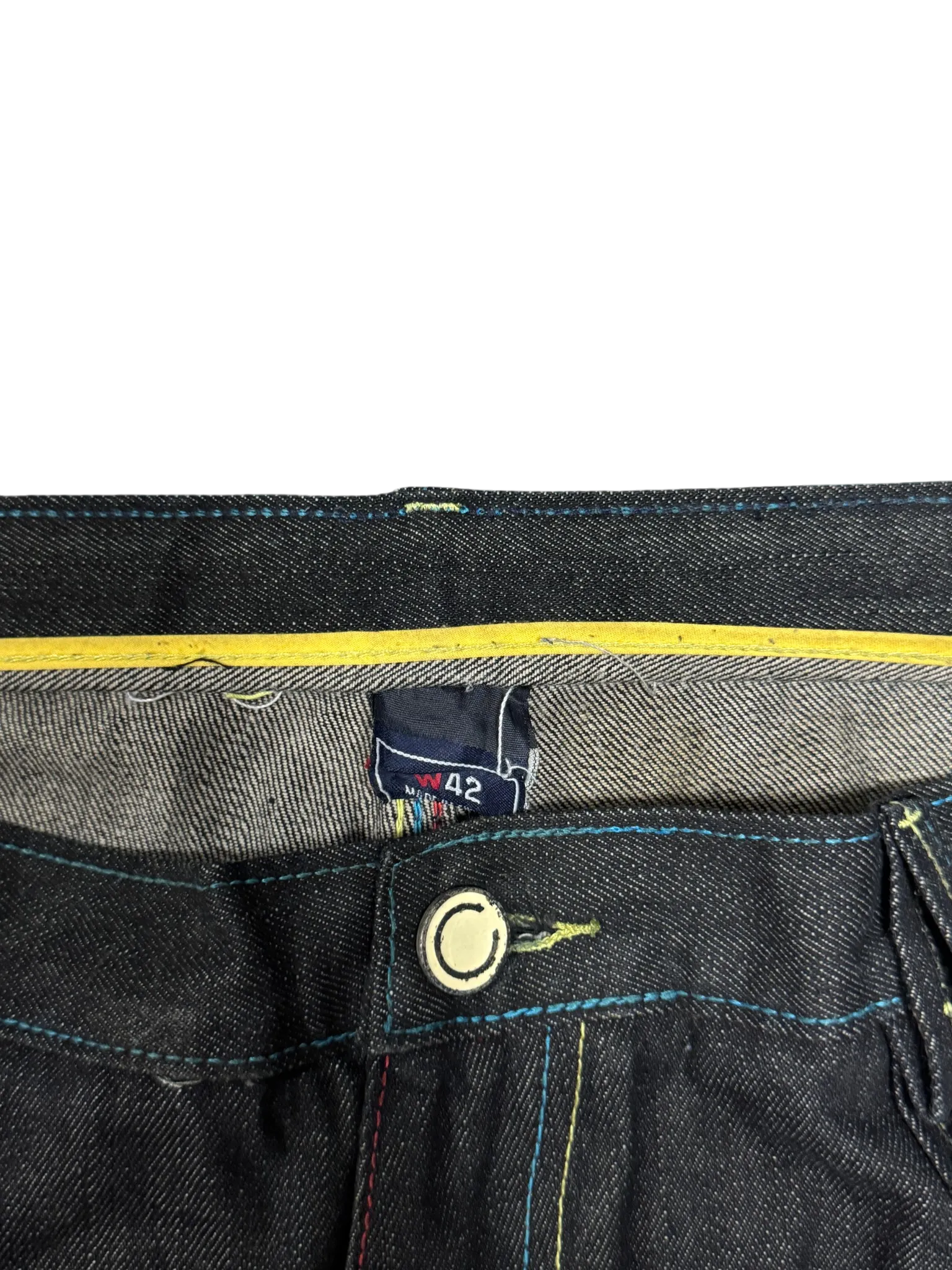[V0862de] Vintage y2k Coogi schwarze baggy jeans